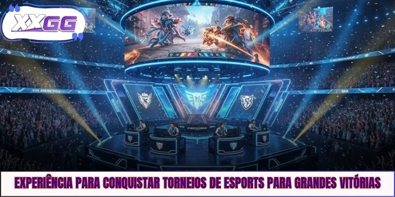 Experiência para conquistar torneios de esports para grandes vitórias