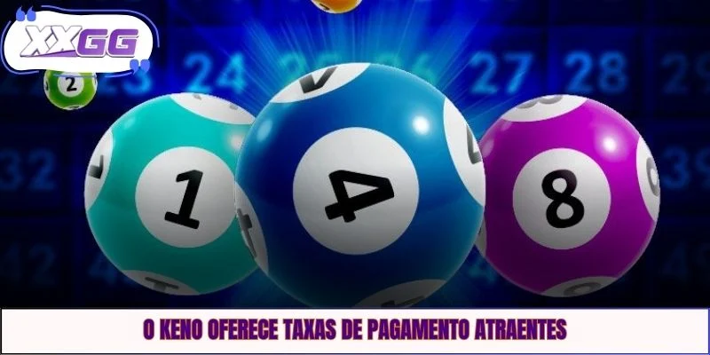 O Keno oferece taxas de pagamento atraentes